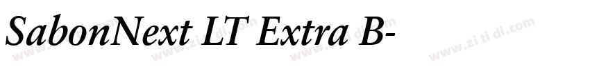 SabonNext LT Extra B字体转换